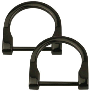 �y���������z[VICHE CATT] U���^ D�����O 25mm 2�Z�b�g �l�W�� d�J�� d�����O ������ �o�b�O DIY ��C �C�� (�u���b�N)