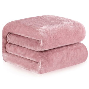 【送料無料】Gemarwel 毛布 肩掛け ブランケット 冷房対策 洗える マイクロファイバー 柔らかく肌触り 暖かい フランネル おしゃれ 北欧 ふわふわ ピンク 厚手 静電気防止 四季適用(140x100cm,