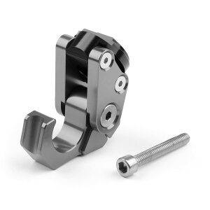 【送料無料】Bruce & Shark(ブルース・サメ)バイク オートバイク汎用 ヤマハNMAX 155 用 ヘルメットフック キャリー ヘルメット ボトル ハンガーホルダーフック チタン