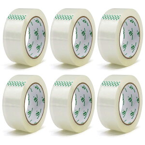 【送料無料】BOMEI PACK ガムテープ透明静音テープ梱包用テープoppパッキングテープ段ボールパッキング用サイレントテープ6ロール48mm * 100m