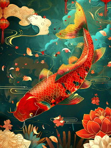 【送料無料】Reofrey ダイヤモンドの絵画 ダイヤモンドアート クロスステッチ キット魚、動物手作りキット全面貼り付けタイプ ビーズア DIY 手芸キットホーム レストラン ラインストーン ホ