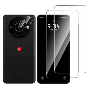 【送料無料】For Leitz Phone 3/AQUOS R8 Pro ガラスフィルム(2枚)+カメラフィルム(2枚) Mosasa Leitz Phone 3/AQUOS R8 Pro フィルム 衝撃吸収 9H硬度 飛散防止 2.5Dラウンドエッジ スクラッチ防止 旭硝子素材