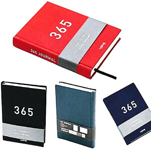 【送料無料】dilib 日記帳 ダイアリー 毎日書ける ジャーナル B6 サイズ ノート 日記 かわいい スケジュール帳 (赤)