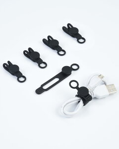 【送料無料】aceyoon 結束バンド マグネット付き 6本入り コードまとめ ケーブルホルダー 繰り返し 磁気 直径5mm 以内対応 配線整理 デスク周り シリコーン 再利用 延長可能 ライトニング USB C