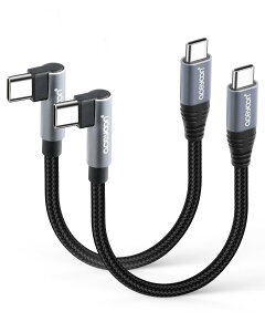 yzaceyoon USB C P[u Z 10cm Type-C L 2{ ő100W }[d ^CvC PL^ 480Mbps f[^ ctoc P[u 90x  IX-IX 0.1M for iPhone16 15 V[Y for Galaxy ȂǂUSB-C X}