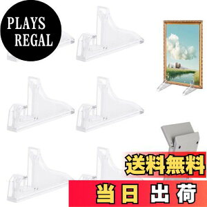 【送料無料】PAVIKE フォトフレームホルダースタンド(6個入り)カードスタンド カード立て ディスプレイ スタンド アクリル 透明 カード立て 卓上スタンド 机上用品 装飾 展示 コレクション