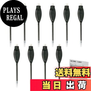 【送料無料】PAVIKE スコアカード ペン 10本セット 消しゴム付きゴルフ鉛筆 ゴルフ マーカー ペン鉛筆 楕円形のクリップ 快適な書き 消しゴム付き 保護スリーブ付き スコア記録 書き込み、描