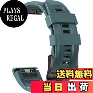 yz[YOCAHU] QuickFit 22 mm oh p for GARMIN(K[~) Fenix 7 Pro Solar/Approach S70 47mm/Forerunner 965 Ή Xgbv VR xg _炩 h K[~ p oh (Lake Blue)