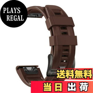 yz[YOCAHU] QuickFit 22 mm oh p for GARMIN(K[~) Fenix 7 Pro Solar/Approach S70 47 mm/Forerunner 965 Ή Xgbv VR xg _炩 h K[~ p oh (Dark brown)
