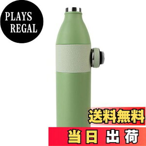 【送料無料】Blackube 水筒 1リットル 真空断熱 スポーツボトル 1L 保温 保冷 ステンレスボトル 直飲み スポーツ飲料対応 おしゃれ 女の子 男の子 大人 苔緑