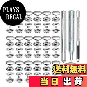 【送料無料】Liroyal 18セット 15mm ジャンパーホック ステンレス鋼メタルボタン スナップファスナーキット DIY 手作 シルバー レザークラフト 工具 4種類 手芸/家庭/裁縫用 ハンドメイド バネホ