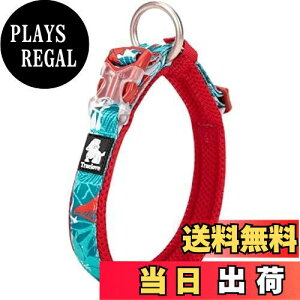 【送料無料】cocomall日本授権店 犬首輪 犬の首輪 犬用訓練首輪 小型、中型、大型犬用首輪 ペット用品 3M反射材料 ナイロン製 通気性 弾力性 ソフト 調節可能 (L, blue&red)