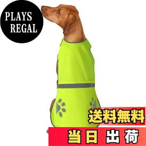 【送料無料】Candofly 安全のための反射犬ベスト - 高視認性蛍光ペットベスト軽量ジャケット犬服反射犬ハーネス夜の散歩狩猟キャンプ用 (緑, XL)