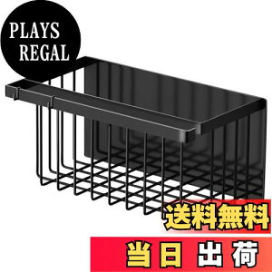 【送料無料】Kanoki マグネット バスルームバスケット 浴室用ラック お風呂バスラック 約W31XD17XH15cm 磁石吸着式 取付簡単 フック付き 水切り 錆びにくい 風呂/洗面所/キッチン 収納ラック ブラ