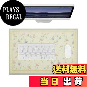 【送料無料】CAPASTEC デスクマット マウス対応 デスクパッド 大型マウスパッド PU オフィス ゲーム 家庭 装飾用 防水 断熱 耐久性 淡い杏色 60*40cm