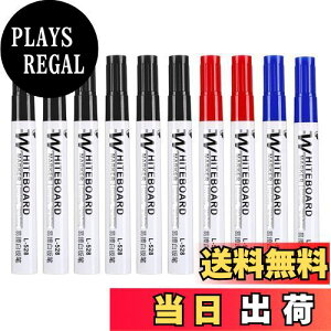 【送料無料】ALLVD ホワイトボードマーカーペン10個セット【ブラック6レッド2ブルー2】大容量インクが拭き取りやすいマーカーペン速乾性防水無毒低臭気大人子供用ホームオフィス用水性ペ