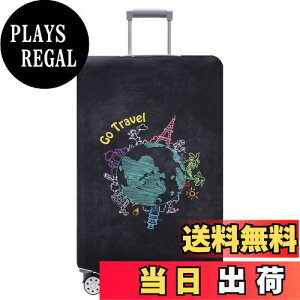 yzTRAVELKIN וJo[ \ X[cP[XveN^[ h~ X[cP[XJo[ 18~32C`̉וɑΉ, Go Travel-O[, M(22-25inch suitcase), t@bVB