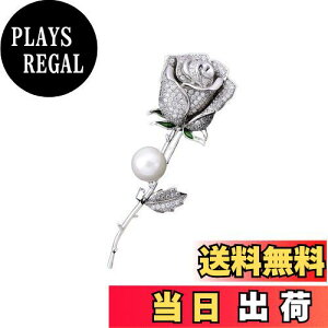 【送料無料】EZ PEACH ブローチ 人工真珠 バラ パール花コサージュ高級胸飾り卒業式入学式結婚式発表会パーティーなど お誕生日母の日記念日クリスマスなどの女性への贈り物 (Silver)
