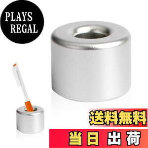 【送料無料】TVETE ペン立て 1本 ペンたて 卓上 ペン立て合金製 内孔18mm 丸型ペンホルダー シンプルなデザイン 実用的で良い ボールペン 万年筆 鉛筆 ビジネスデスク ホテル シルバー