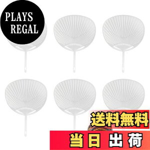 【送料無料】TVETE うちわ 骨 プラスチック製 白【6個入り】手作りうちわ 骨組み 骨のみ 頑丈 折れにくい うちわ 材料 推し活 応援うちわ コンサートに最適 DIY用 アクセサリー(約24*33CM)