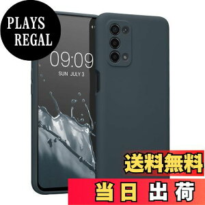 【送料無料】kwmobile スマホケース Oppo A74 (5G) / A54 (5G)対応 ケース - スマートフォン 耐衝撃 TPU シリコン ダーク スレート