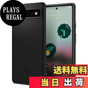 yzSpigen Pixel6a P[X ^ Yی C菝h~ ^Jo[ y wh~ Vv }bgdグ VEtBbg ACS04473 (ubN)