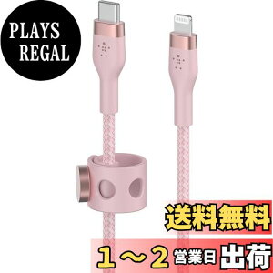 yzBelkin USB-C to CgjO ґgVR P[u iPhone 14 / 13 / 12 / SE / 11 / XR Ή }[d ϋv MFiF PDΉ 1[g sN BOOST CHARGEFlex CAA011bt1MPK