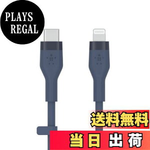 yzBelkin USB-C to CgjO VR P[u iPhone 14 / 13 / 12 / SE / 11 / XR Ή }[d ϋv MFiF PDΉ 1[g u[ BOOST CHARGEFlex CAA009bt1MBL
