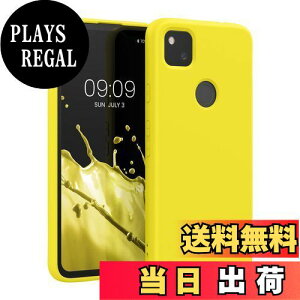 【送料無料】kwmobile スマホケース Google Pixel 4a対応 ケース - 極薄 TPU シリコン マイクロファイバー まばゆい イエロー