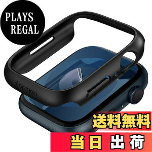 yzySpigenz Apple Watch P[X 41mm y Series 9 / 8 / 7 Ή z  Ռ z ȈՒE ^ Vv X y یJo[ AbvEHb`P[X VEtBbg ACS04184 (ub