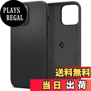 【送料無料】Spigen iPhone 13 Pro Max ケース シリコン 4重構造 指紋防止 擦り傷防止 レンズ保護 超薄型 超軽量 シリコンフィット ACS03228 (ブラック)