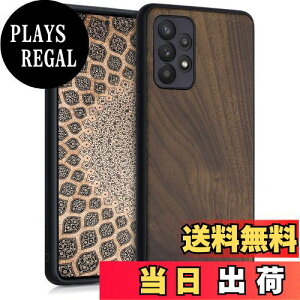 【送料無料】kwmobile スマホケース Samsung Galaxy A52 / A52 5G / A52s 5G対応 ケース - 木製 携帯ケース TPUバンパー - ナチュラル ウッド スタイル