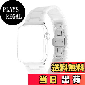 �y���������z[Sakulaya] Apple Watch �o���h �Z���~�b�N�� �A�b�v���E�H�b�` �o���h ���������ȒP Apple Watch Series 9 8 7 6 Series SE Series 3 45mm/44mm/42mm �Ή� �o���h�i�z���C�g
