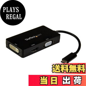 yzStarTech.com 3 in 1 USB Type-C}`A_v^ 4K/30Hz USB-C - HDMI/DVI/VGA ubN CDPVGDVHDBP