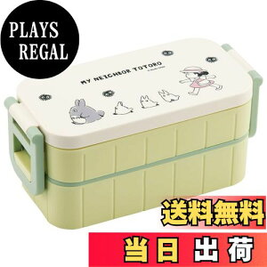 【送料無料】スケーター(Skater) 弁当箱 600ml 抗菌 2段 女性用 となりのトトロ 行進 スタジオジブリ 日本製 YZW3AG-A