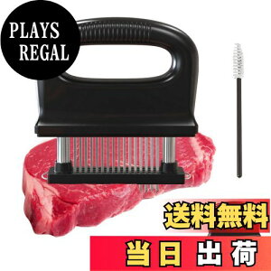 【送料無料】happykau ミートテンダライザー 肉叩き 48刃 肉筋切り器 ミートテンダー 肉 筋切り 筋きり器 手持ち 肉の筋切り器 肉たたき器 洗いやすい ジャガード 調味料が染み込み料理用 肉切