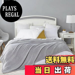 【送料無料】Hansleep 毛布 もうふ ダブル 冬用 ブランケット 大きめ 180x200cm 大判 マイクロファイバー 柔らかく 肌触り フランネル 洗える 軽量 静電防止 四季適用 (180x200,アイスグレー)