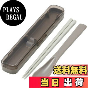 【送料無料】スケーター(Skater) 箸 18cm スプーン 箸箱 スリム コンビセット 抗菌 モーブグレー 大人向け 女性用 CAC1AAG-A