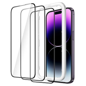 yzJEDirect iPhone 14 Pro(6.1C`p) SʕیtB KXtB  KChgt P[XɊȂ HDNA 3Zbg