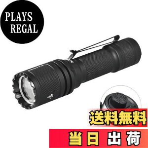 【送料無料】ACEBEAM Defender P16 タクティカルライト 1800ルーメン 484メートル テールデュアルスイッチ IP68防水 1.5m落下耐久 LED懐中電灯 小型 強力 USBC充電式 かいちゅうでんとう フラッシュライ
