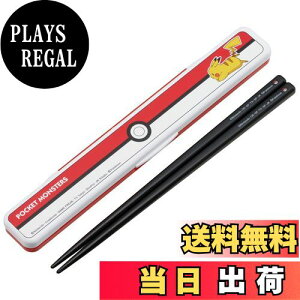 【送料無料】スケーター(Skater) 箸 箸箱 セット ポケットモンスター モンスターボール 18cm 抗菌 大人用 日本製 ABC3AG-A