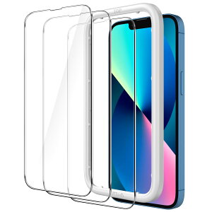 yzJEDirect iPhone 13/13 Pro(6.1C`p) SʕیtB KXtB KChgt P[XɊȂ HDNA 3Zbg