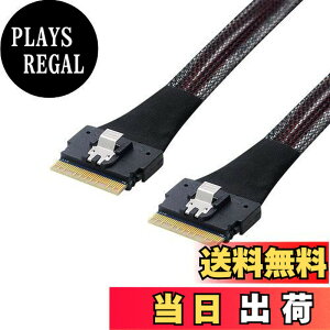 �y���������zNFHK PCI-E Slimline SAS 4.0 SFF-8654 8i74pin�z�X�g����SFF-865474Pin SlimSAS�^�[�Q�b�g�P�[�u��50cm