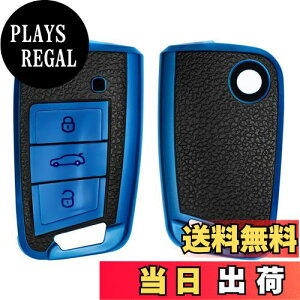 yzkwmobile یP[X VW Golf 7 MK7 3-{^ Ԃ̃L[Ή - X}[gL[ TPUی VR L[Jo[ Ԃ̌ - F/F
