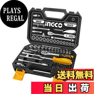 �y���������zINGCO 1/4�i6.35 mm) ���`�F�b�g�����` 45�_�g �H�� �Z�b�g �\�P�b�g�����`�Z�b�g HKTS14451