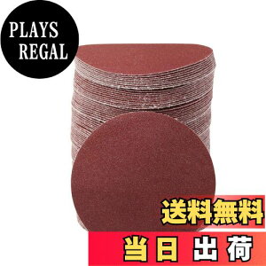 【送料無料】SPEEDWOX サンディングペーパー #150 100枚 75mm サンドペーパー マジック式 木工用 丸型 穴なし 紙やすり サンディングディスク 研磨