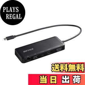 yzobt@[ BUFFALO USB Type-Cڑ 5-in-1 hbLOXe[V LUD-U3-CGD/N PowerDelivery LLAN HDMI VGA USB 3.2(Gen 1)Ή|[gyMacbook/Surface [J[mFς݁zbvgbvp\