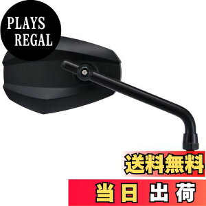 【送料無料】デイトナ(Daytona) ハイビジミラー バイク用 ミラー 10mm正ネジ 耐振 広角 エッジ ロー ブラック 左右共通 片側1本 14948