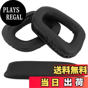 �y���������zGeekria �C���[�p�b�h + �w�b�h�o���h�J�o�[ Logitech G35 ���w�b�h�z���p�b�h �Ή������p �w�b�h�z���p�b�h �C���[�N�b�V���� (�u���b�N) �Z�b�g