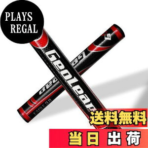 【送料無料】Geoleap パターグリップ-ソフトポリウレタン素材 ラウンド型 軽量ゴルフグリップ 4色 2サイズオプション (黒赤, ミディアムサイズ(3.0))